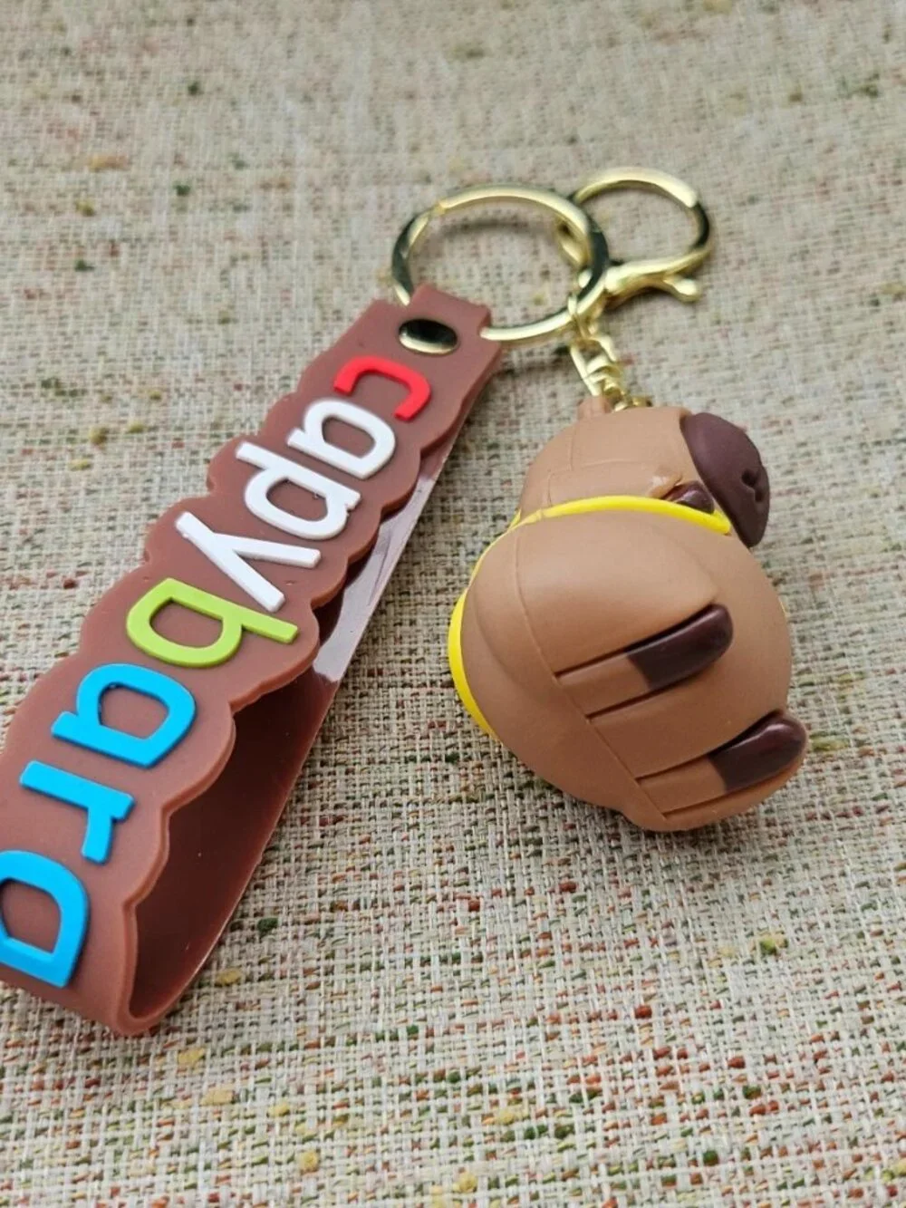 Capybara Key Chain Bag Charm Hanging Bag Keys Holder key Ring Keychain Unbrand